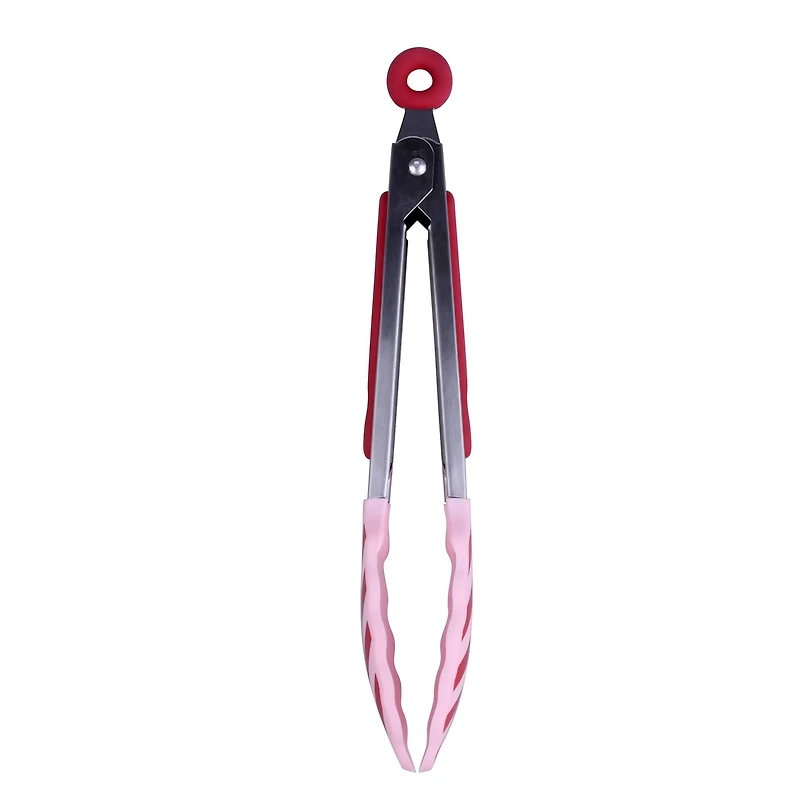 Pink & Red Stripes Mini Tongs by Makery™