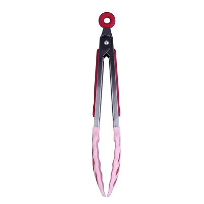 Pink & Red Stripes Mini Tongs by Makery™