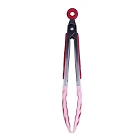 Pink & Red Stripes Mini Tongs by Makery™