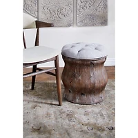 18" Chinese Fir Rustic Stool