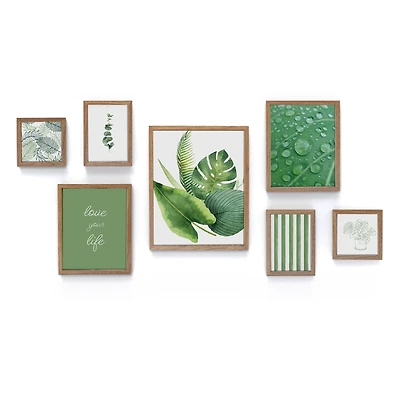 Natural Brown 7 Piece 123 Gallery Wall Frame Set by Studio Décor®