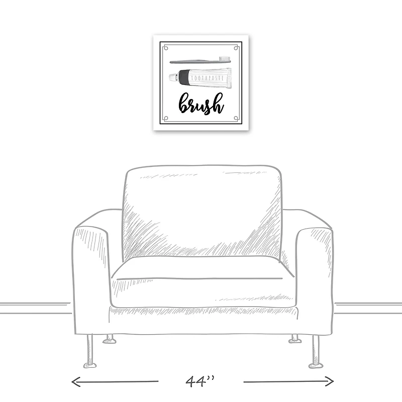 Brush 16" x 16" Canvas Wall Art