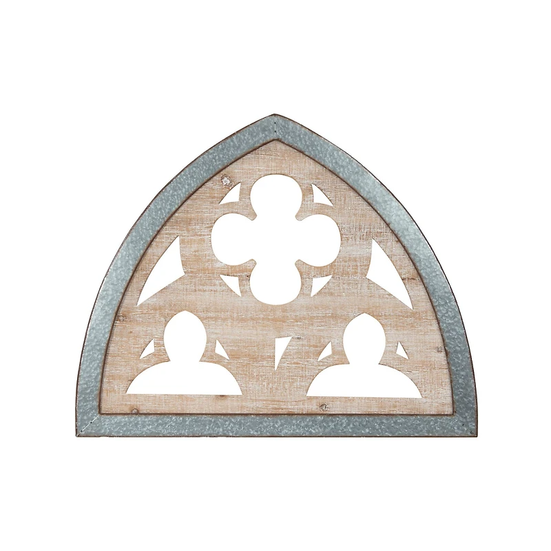 Hello Honey® 27.5'' Silver Wood & Metal Wall Décor