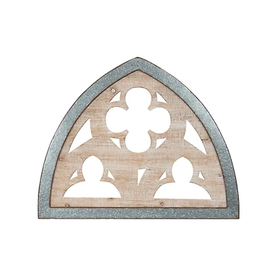 Hello Honey® 27.5'' Silver Wood & Metal Wall Décor