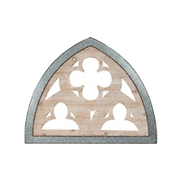 Hello Honey® 27.5'' Silver Wood & Metal Wall Décor