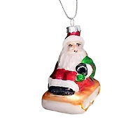 Wizardi 12" Santa Claus Christmas Glass Ornament