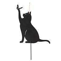 Glitzhome® 20.5" Multi-Functional Metal Cat Silhouette Pick Set