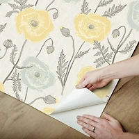 NuWallpaper Jen Hewett Poppy Field Peel & Stick Wallpaper