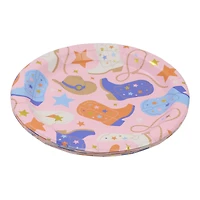 7" Pink Western Wear Paper Dinner Plates, 8ct. by Celebrate It™