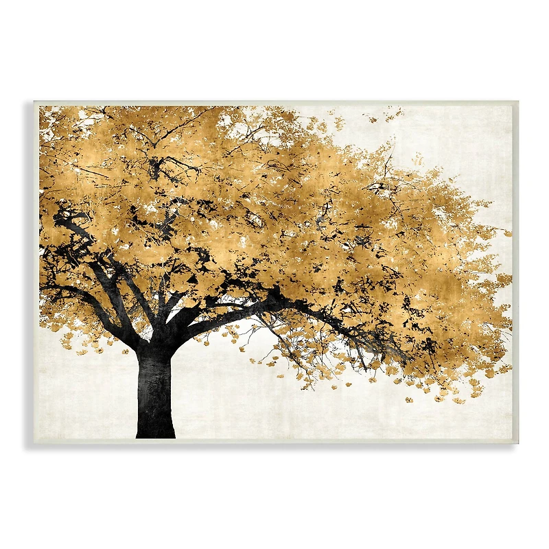 Stupell Industries Traditional Tree with Autumn Leaves Wall Plaque