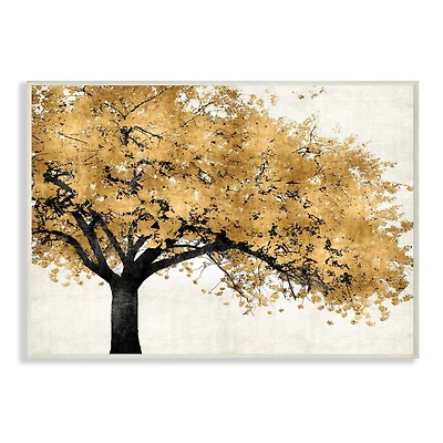 Stupell Industries Traditional Tree with Autumn Leaves Wall Plaque