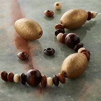 Mixed Wood & Glass Beads by Bead Landing®