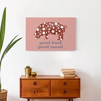 Good Mood Good Food Canvas Wall Art