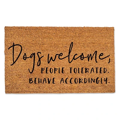 Dogs Welcome People Tolerated Doormat