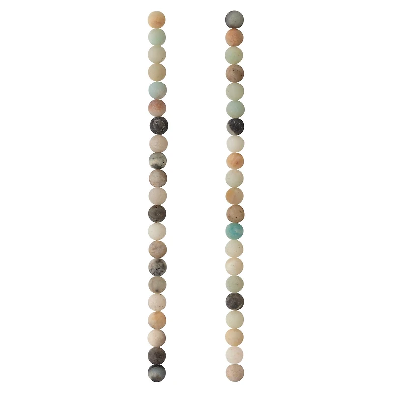 Matte Amazonite Round Beads, 6mm by Bead Landing™