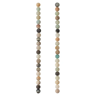 Matte Amazonite Round Beads, 6mm by Bead Landing™