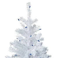6.5ft. Pre-Lit Woodbury White Pine Artificial Christmas Tree