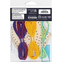 Leisure Arts® Beginner Basic Shapes 3 Piece Wood Stitchery Ornament Kit