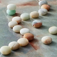 Matte Amazonite Lentil Beads, 10mm by Bead Landing™
