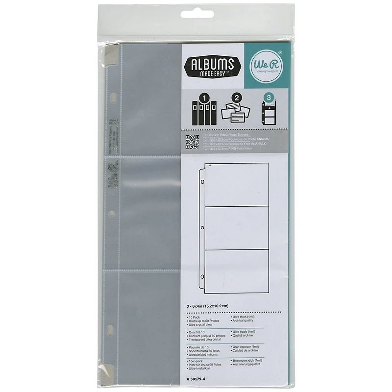 We R Memory Keepers® 6" x 12" Ring Photo Sleeves