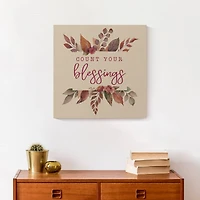 Count Your Blessings Canvas Wall Art