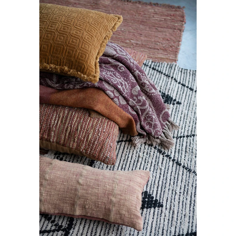 Hello Honey® Paisley Pattern Recycled Cotton Throw Blanket