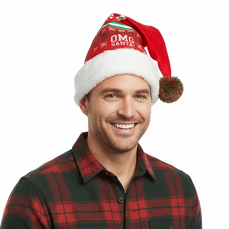Elf™ OMG Santa! Red Santa Hat