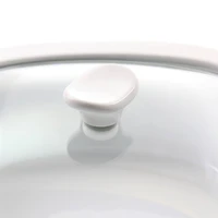 Gibson Elite® 1.9qt. White Ceramic Casserole with Glass Lid