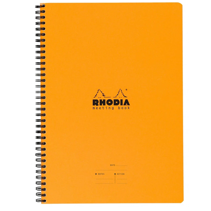 Rhodia® Orange Meeting Book, 9" x 11.75"
