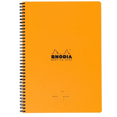 Rhodia® Orange Meeting Book, 9" x 11.75"
