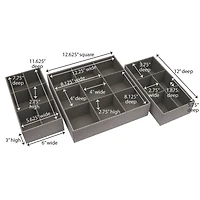 Household Essentials 3 Piece Drawer Organizers Starter Set