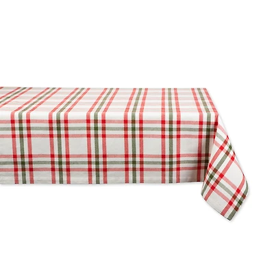 DII® Nutcracker Plaid Tablecloth