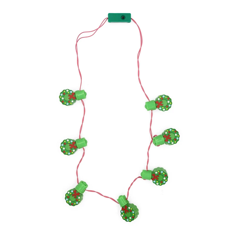 Christmas Wreath Light-Up Necklace by Creatology™