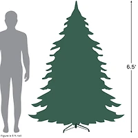 6.5ft. Unlit Real Touch™️ Layered Nordmann Fir Artificial Christmas Tree