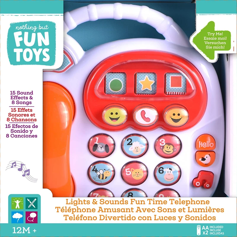 Nothing But Fun Toys Lights & Sounds Fun Time Telephone