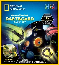 National Geographic Glow-in-the-Dark Dartboard Game Set