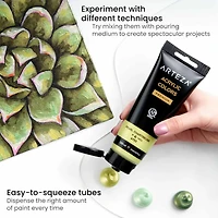 Arteza® Floral Brilliance Metallic Acrylic Paint Set