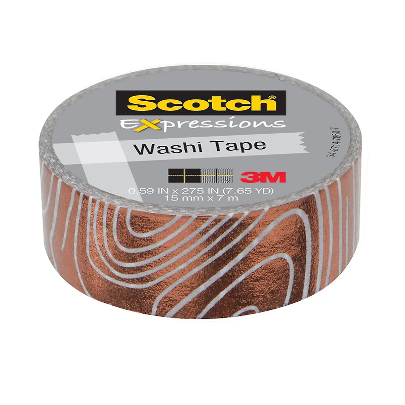 24 Pack: 3M Scotch® Expressions White & Copper Washi Tape