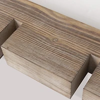 Brown Wine Glass Rack Floating Display Shelf