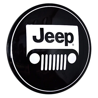 Licensed Jeep Logo Dome Metal Sign