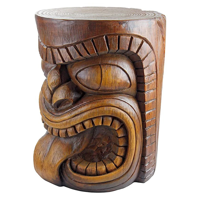 Design Toscano 20.5" The Lono Grand Tiki Sculptural Table