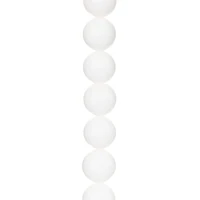 White Stone Round Beads, 12mm by Bead Landing™