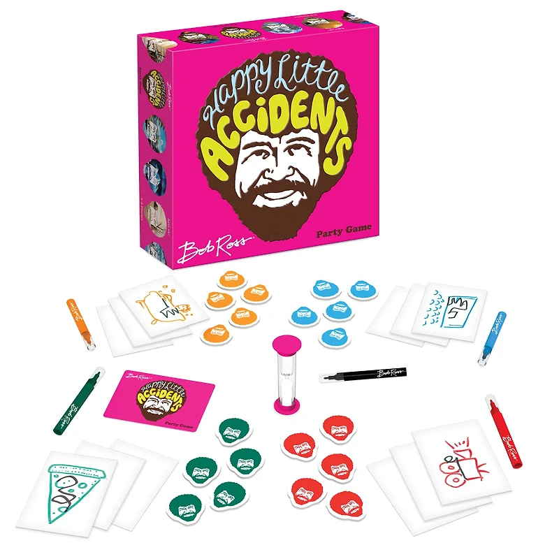 Big G Creative Bob Ross® Happy Little Accidents Party Game