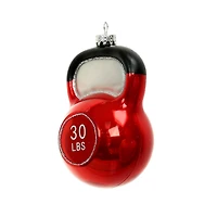 3.75" Red Glass Kettlebell Ornament by Ashland®