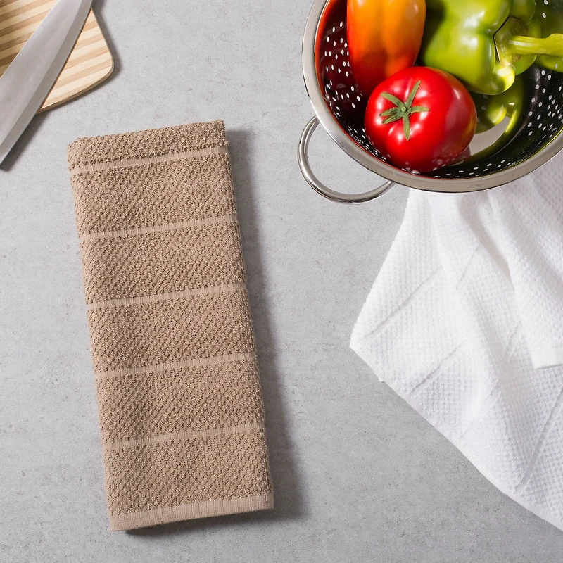 DII® Assorted Stone Basic Chef Terry Dishtowel (Set of 4)