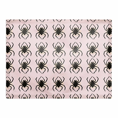 Pink Spider Polyester Twill Placemat