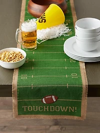 DII® Touchdown Print Jute Table Runner 14X74