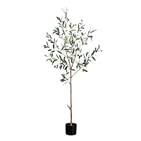 Artificial Slim Minimalist Olive Tree
