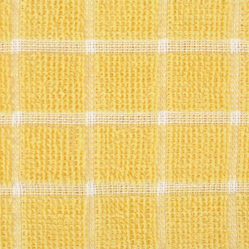 DII® Yellow Combo Windowpane Dishcloths, 6ct.