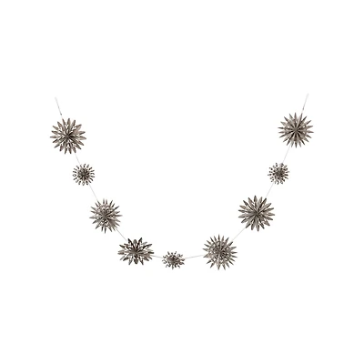 Hello Honey® 6ft. Gray Paper Snowflake Garland in Kraft Box